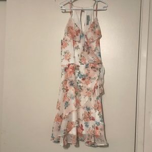 Floral Short & Flirty Summer Dress with Ruffles
